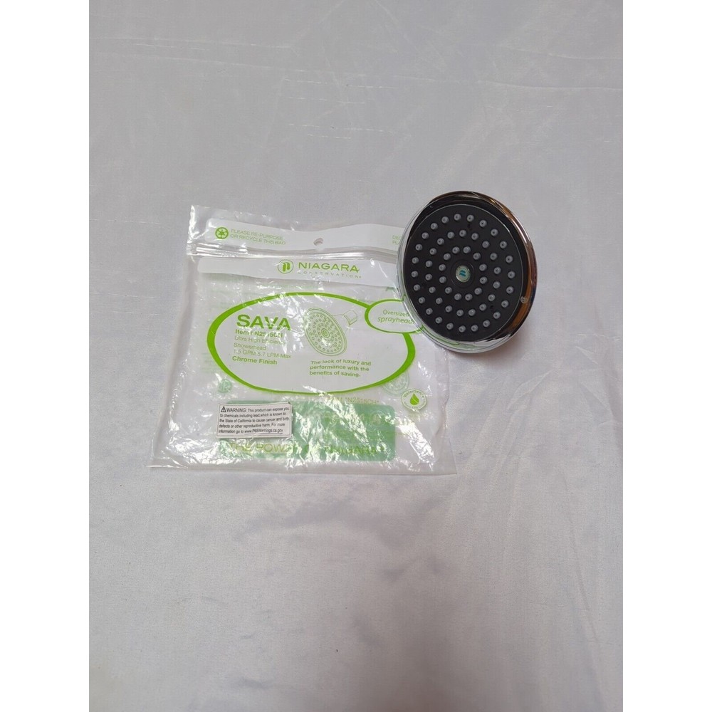 Ultra High Efficiency Niagara SAVA 1.5 GPM Showerhead Chrome Finish N2515CH
